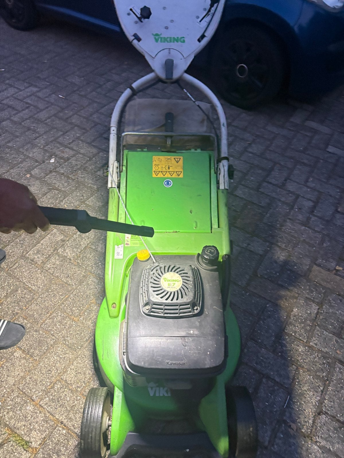 Viking MB 755 KS Benzine Grasmaaier - Krachtig en Betrouwbaa, Tuin en Terras, Grasmaaiers, Ophalen of Verzenden, Gebruikt, Benzine-grasmaaier