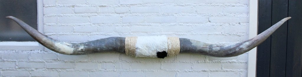 Texas style BULLBAR- 177 cm - afgewerkt met vel en touw, Ophalen, Nieuw, Boerderijdier, Overige typen