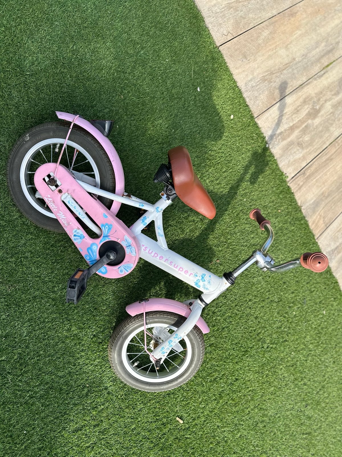Kinderfiets Decathlon Supersuper Little Miss - Gebruikt, Fietsen en Brommers, Ophalen, Gebruikt, Minder dan 16 inch