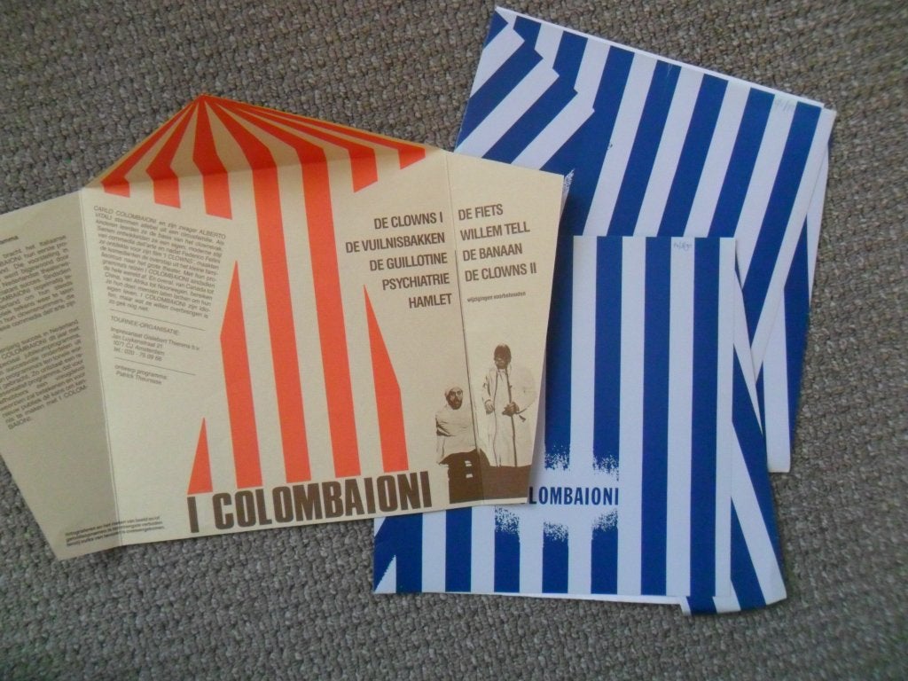I Colombaioni: 3 theaterprogramma’s 1988+1990+1992, Ophalen of Verzenden, Zo goed als nieuw, Boek, Tijdschrift of Artikel