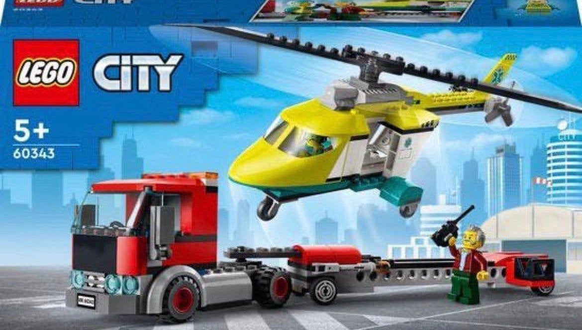 Lego city 60343 Reddings helikopter Transport, Compleet, Lego, Ophalen of Verzenden, Complete set