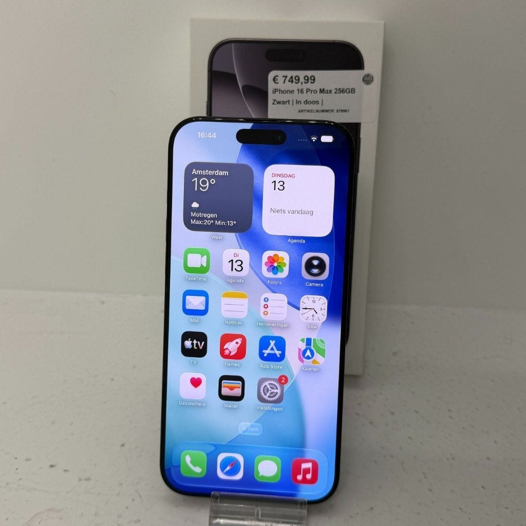iPhone 16 Pro Max 256GB Zwart | In doos |, 256 GB, Toulonselaan 72, IPhone 15 Pro Max, Ophalen of Verzenden
