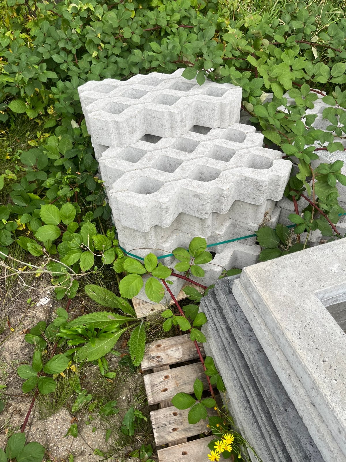 Grastegels 40*60, Ophalen, Nieuw, Minder dan 5 m², Beton