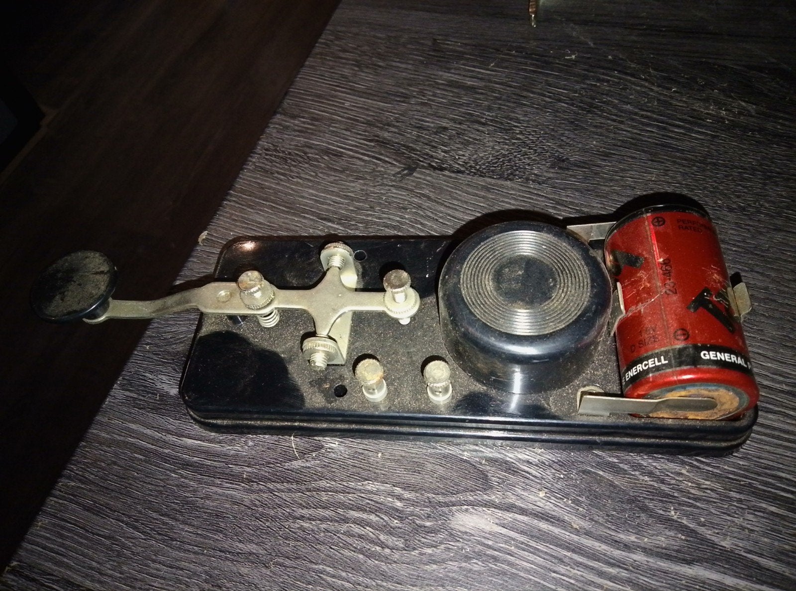 Vintage Morse Code Sleutel met Batterij, Ophalen of Verzenden