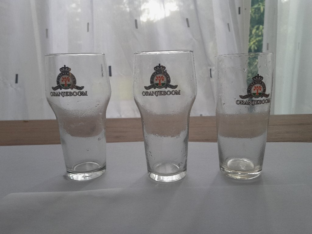 bierglazen Oranjeboom, Verzamelen, Ophalen, Zo goed als nieuw, Glas of Glazen, Oranjeboom