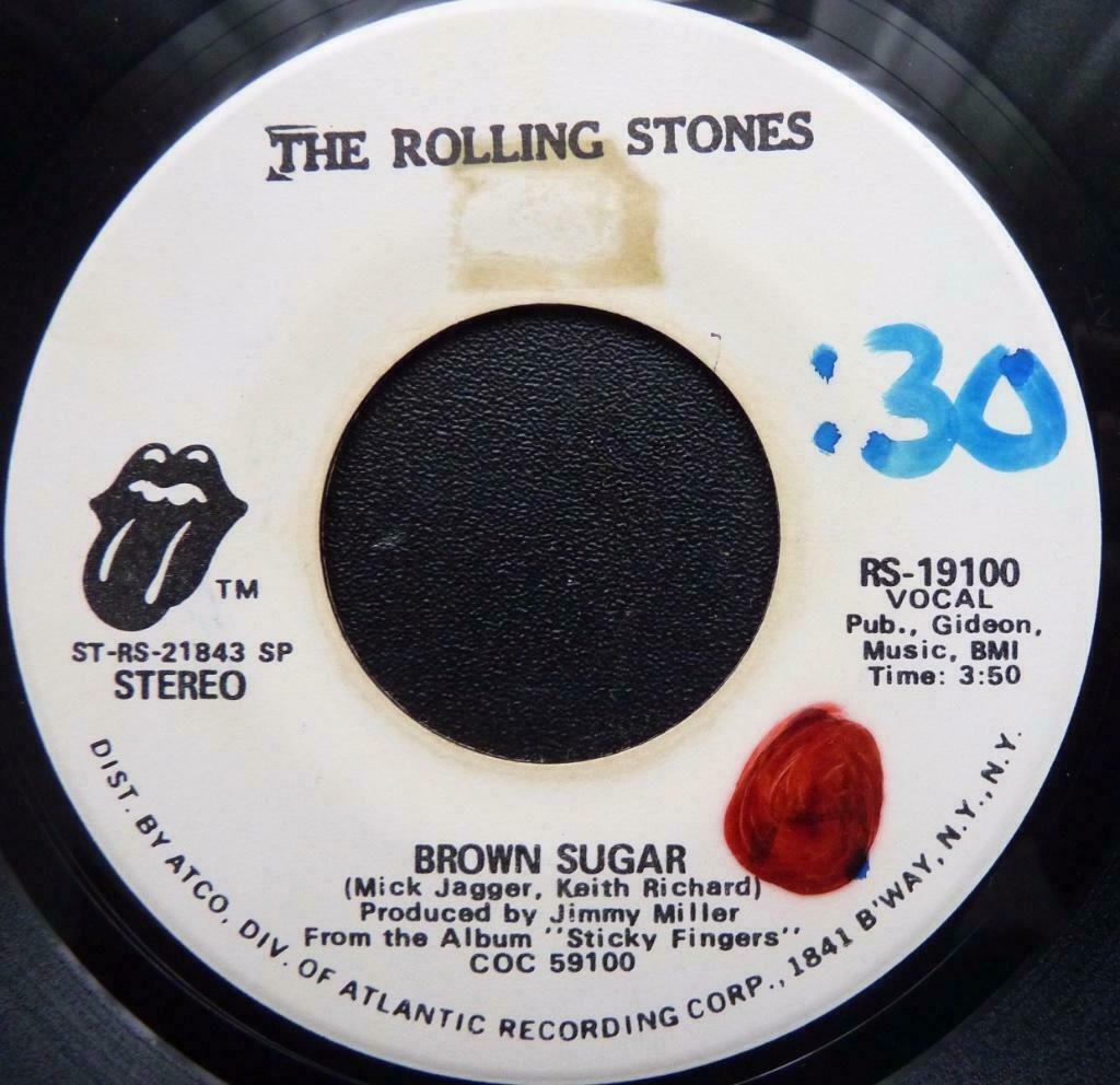 US50 rolling stones Brown Sugar US71pr3 €20, Gebruikt, 7 inch, Single, Ophalen of Verzenden
