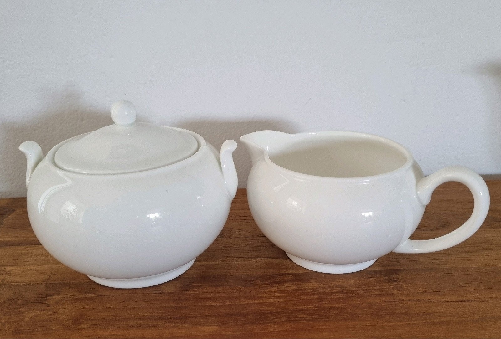 Wedgwood Bone China porselein roomkan suikerpot White China, Ophalen of Verzenden