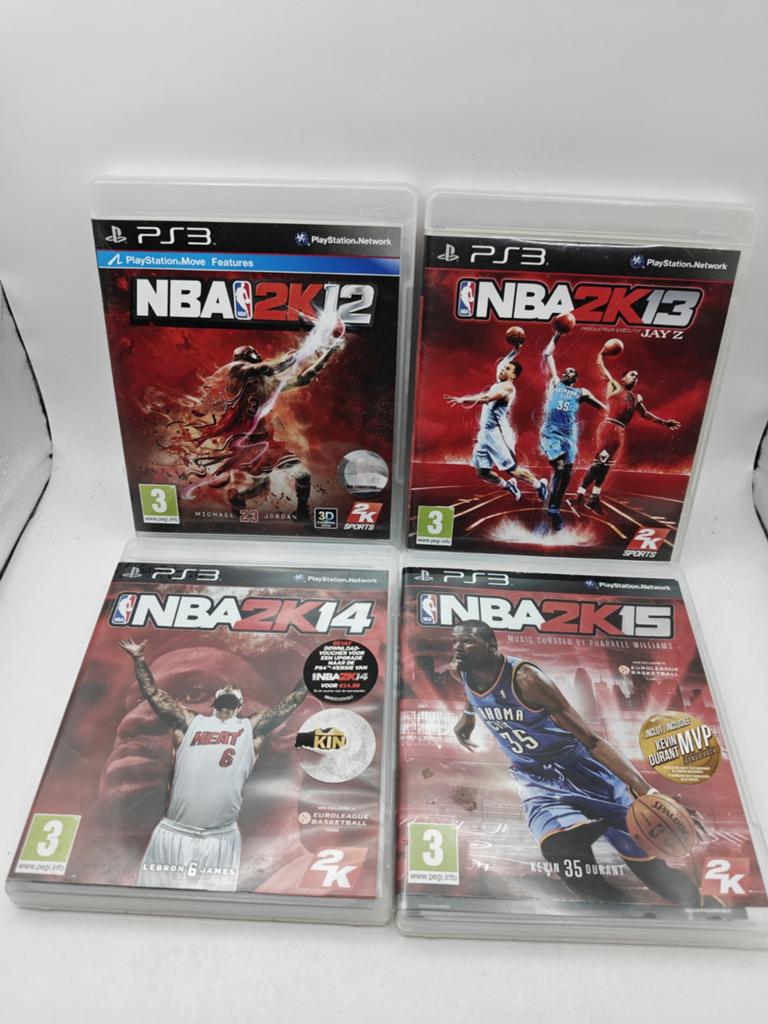 NBA 2K12, 2K13, 2K14, 2K15 PS3 Games - Basketbal Collectie, Spelcomputers en Games, Games | Sony PlayStation 3, .., Gebruikt, .