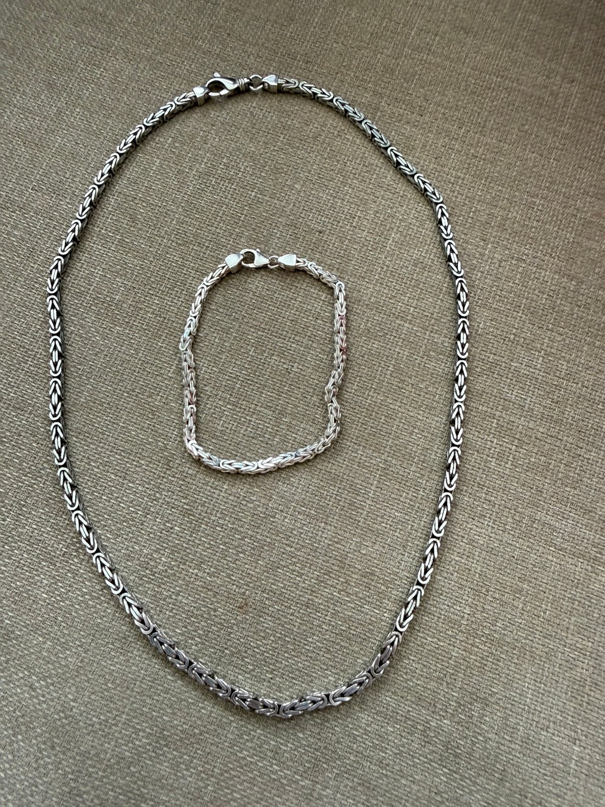 Koninngs Ketting + Armband (los verkoop mogelijk), Ophalen of Verzenden, Nieuw, Zilver, Zilver