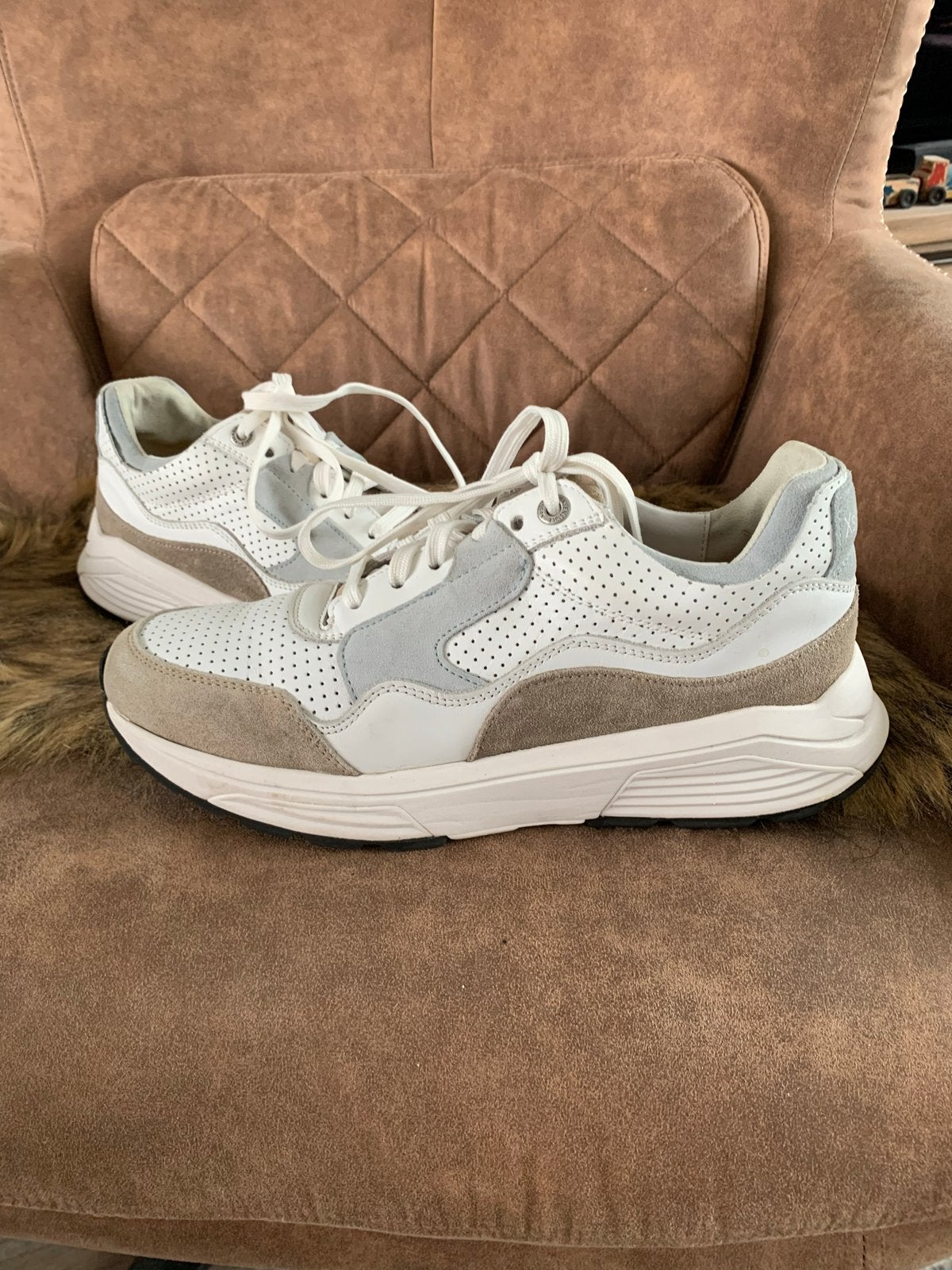 Xsensible sneakers - wit/blauw-grijs/beige - maat 41, Kleding | Dames, Ophalen of Verzenden, Zo goed als nieuw, Wit, Sneakers of Gympen