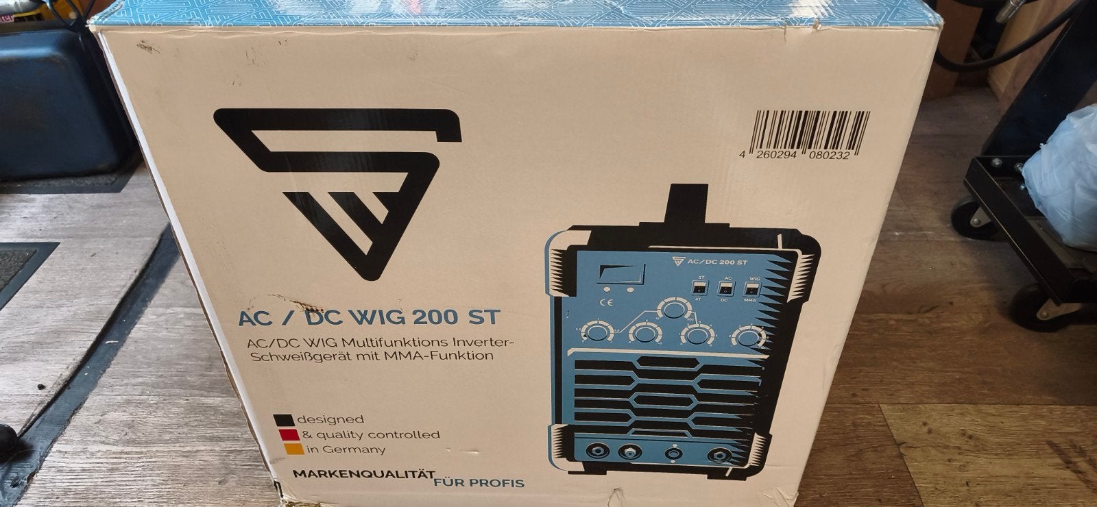 stahlwerk lasapparaat AC/DC WIG 200 ST, Ophalen, Zo goed als nieuw, 150 tot 250 ampère, Tig