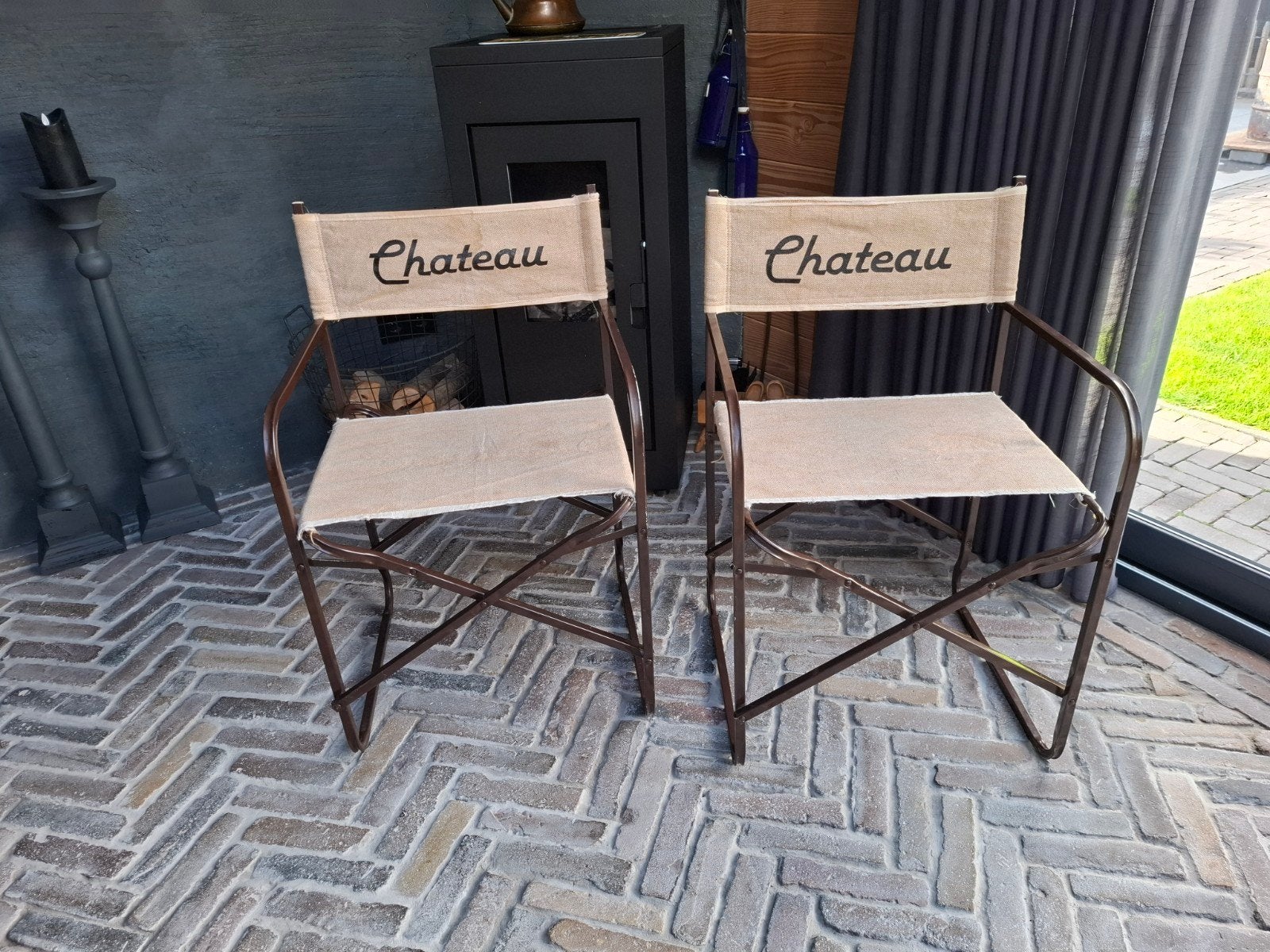 originele Chateau klapstoelen, Ophalen, Gebruikt