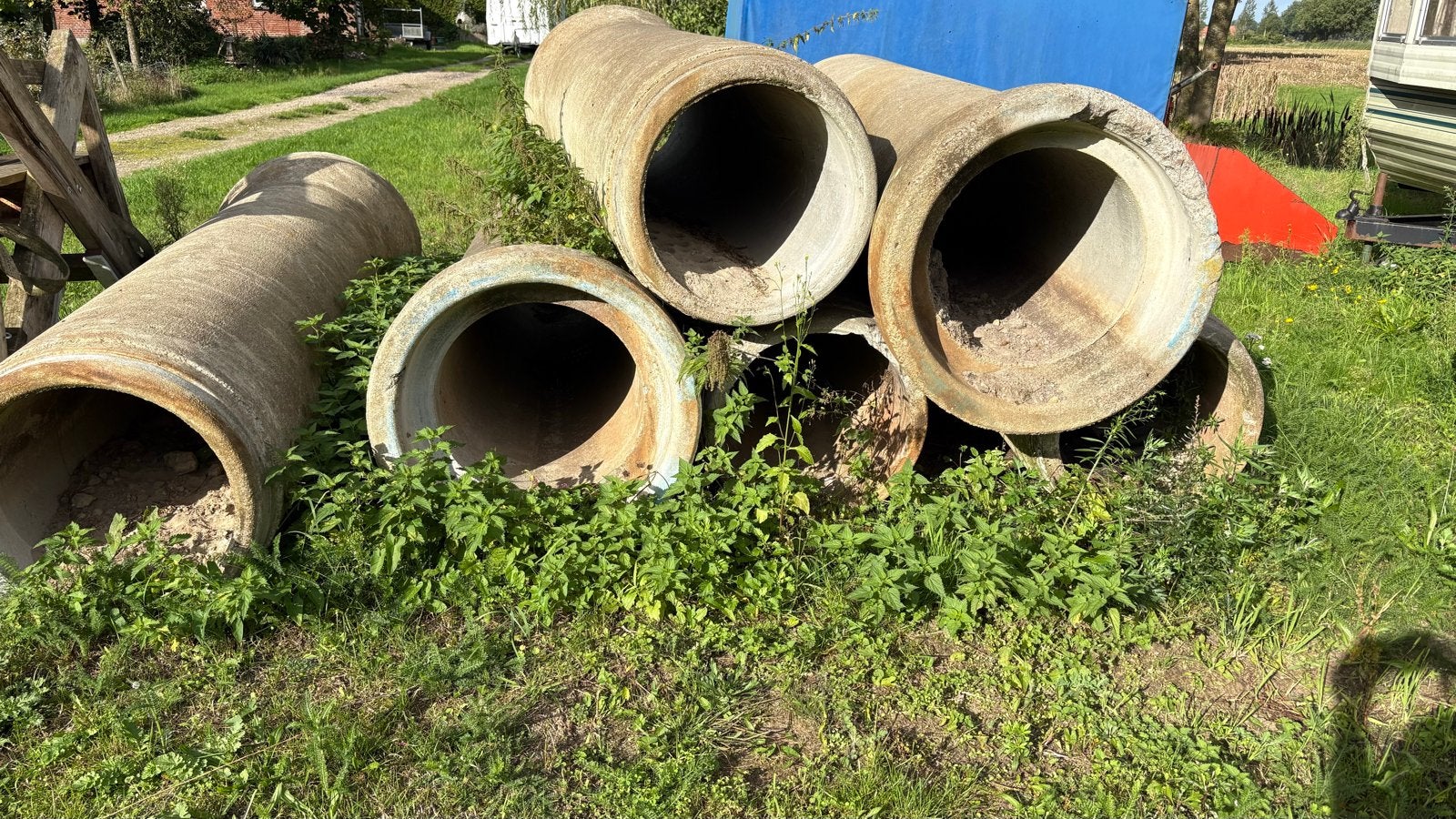 Betonnen buizen voor afvoer of constructie, Ophalen, Gebruikt, 2 tot 4 meter, 80 mm of meer
