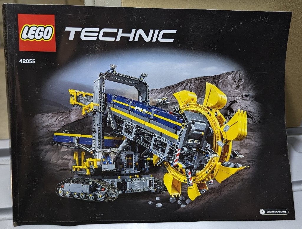 lego technic 42055, Ophalen of Verzenden, Zo goed als nieuw