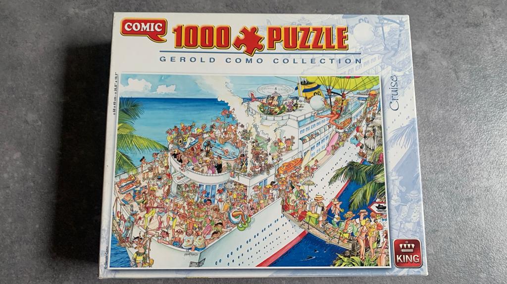 PUZZEL CRUISESCHIP, Ophalen of Verzenden, 500 t/m 1500 stukjes, Zo goed als nieuw