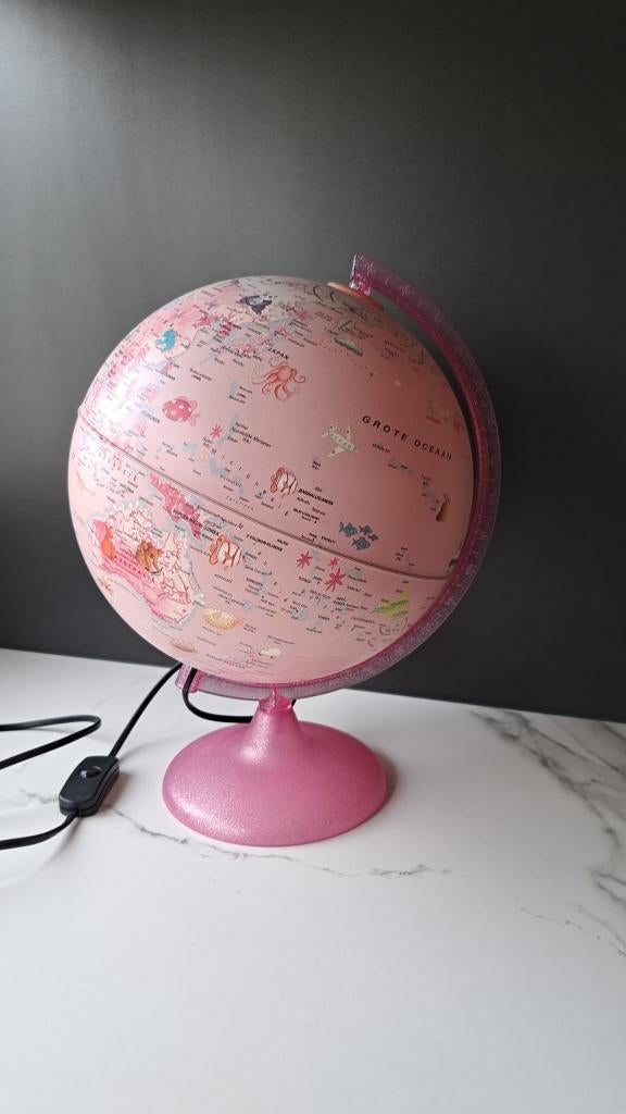 Rose Wereldbol lamp te koop, Ophalen, Zo goed als nieuw