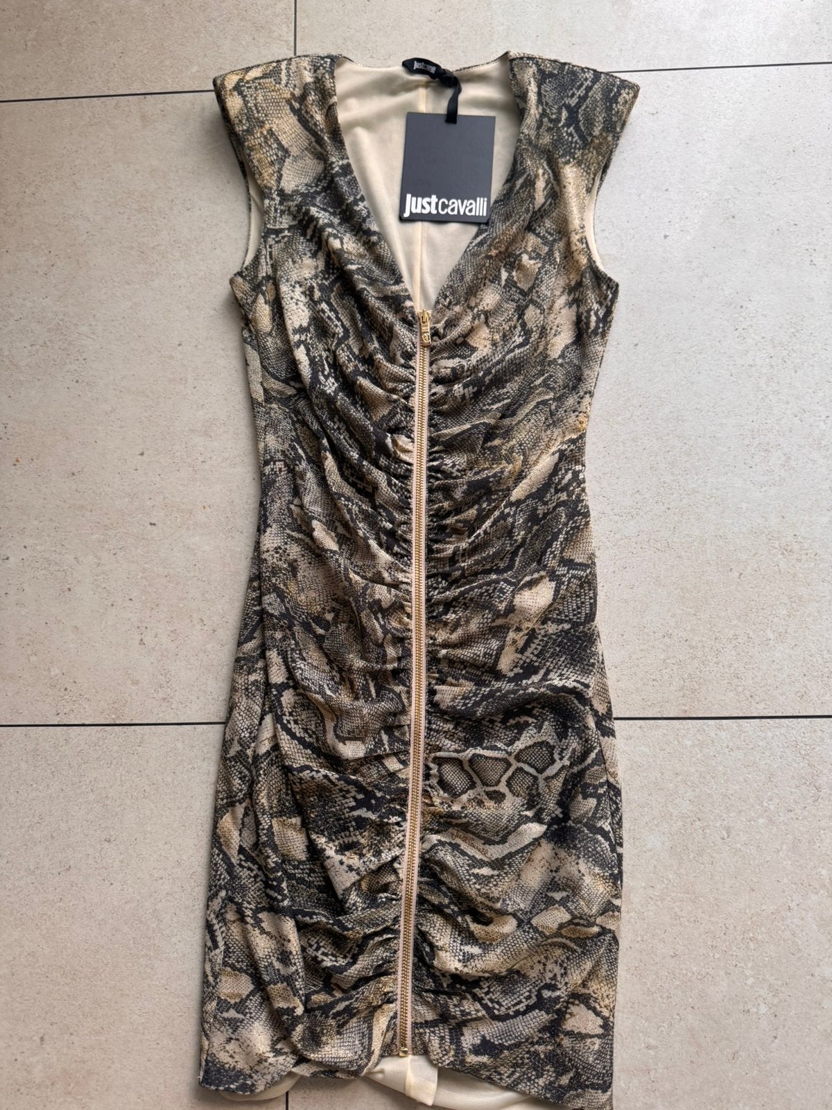 Just cavalli jurk maat s nieuw, Zwart, Ophalen of Verzenden, Zo goed als nieuw, Maat 36 (S)