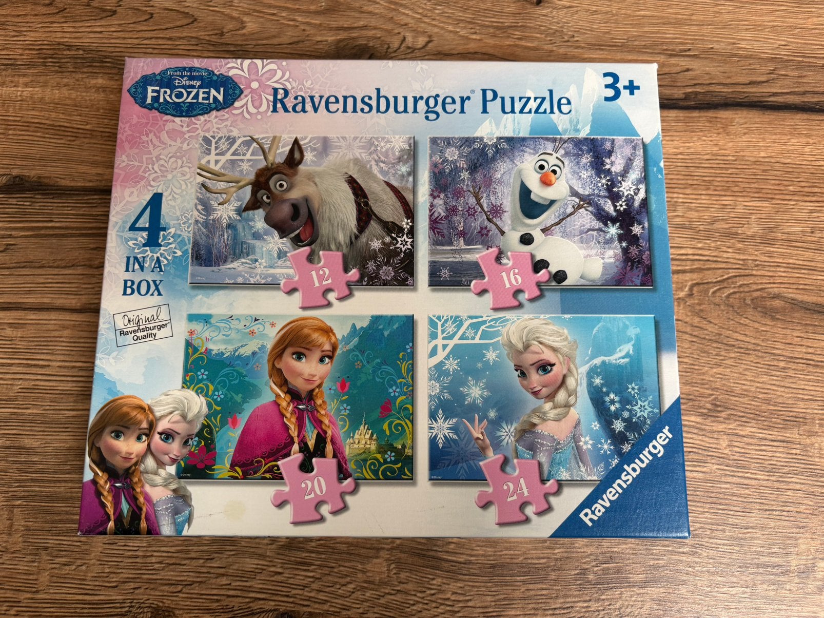 Froxen 4 in 1 puzzel, Ophalen, Meer dan 50 stukjes, Zo goed als nieuw