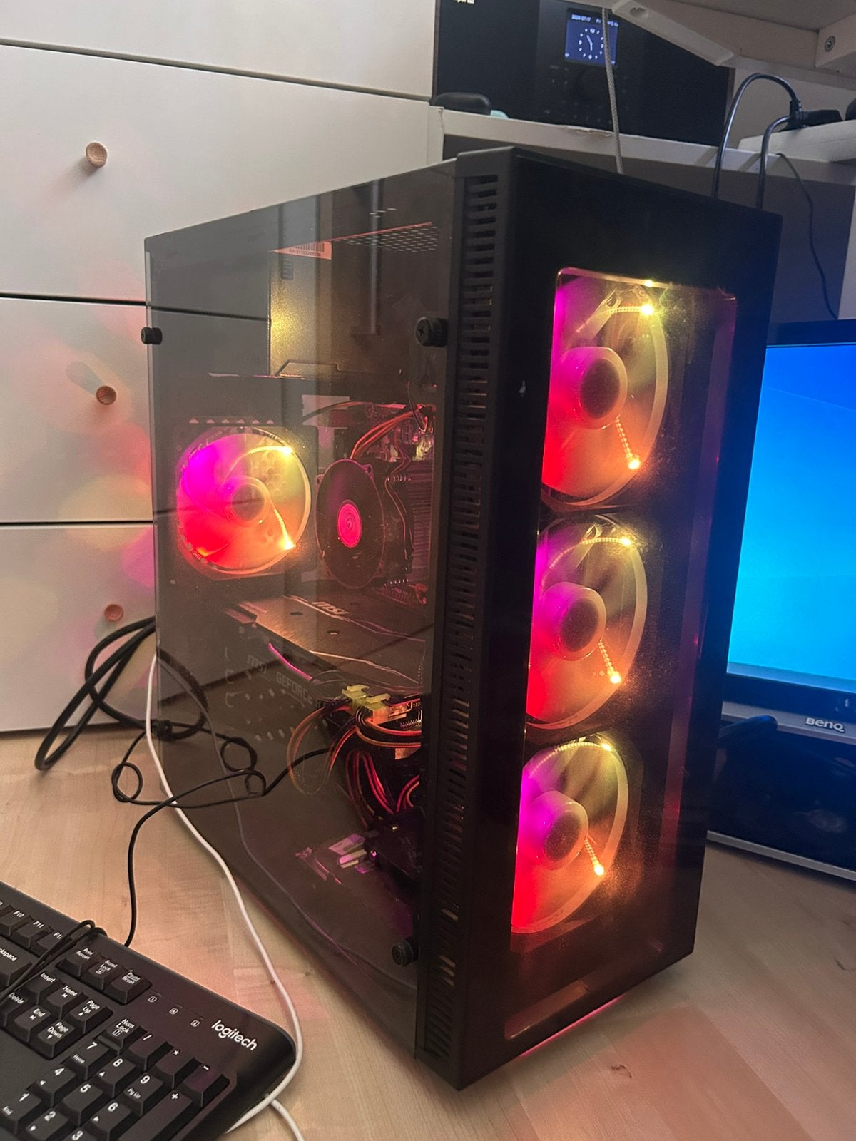 RGB GAME PC | RTX 2070 SUPER | I7 | 16GB RAM | SSD | 620GB, Ophalen of Verzenden, Zo goed als nieuw
