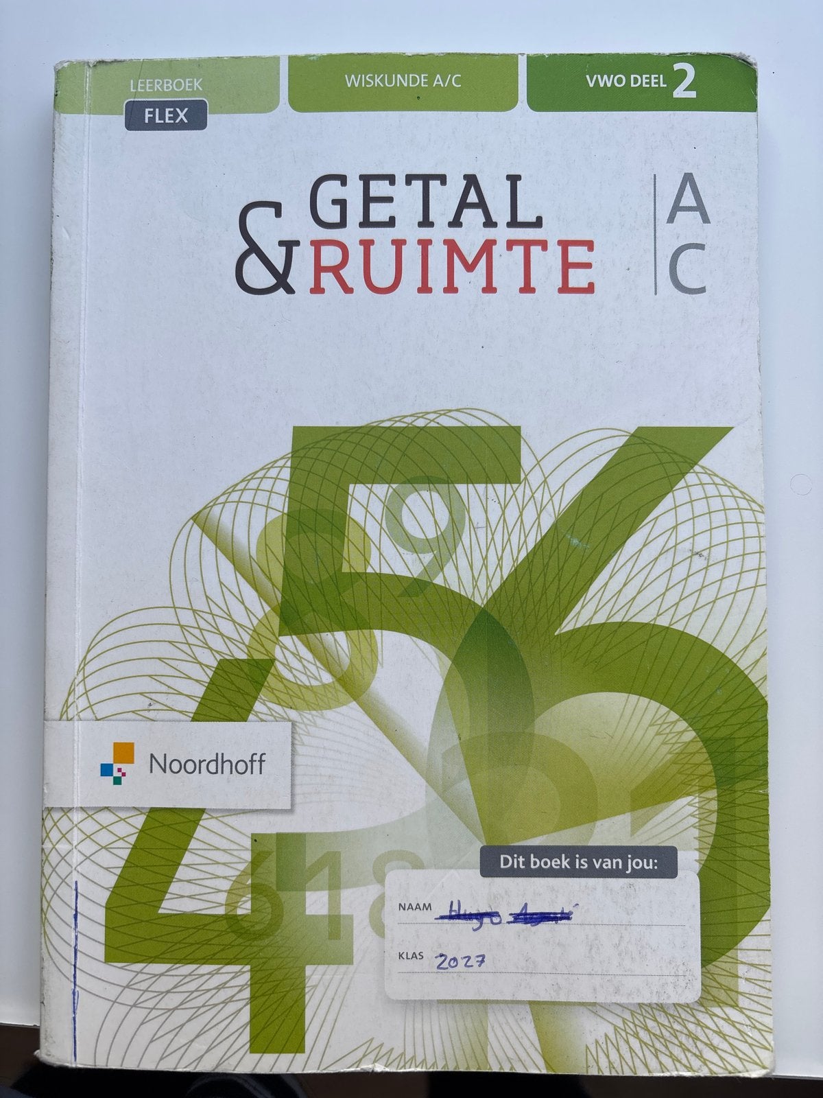 Getal & Ruimte Wiskunde A/C VWO Deel 2 (Flex), Ophalen of Verzenden, Gelezen, VWO, Wiskunde A