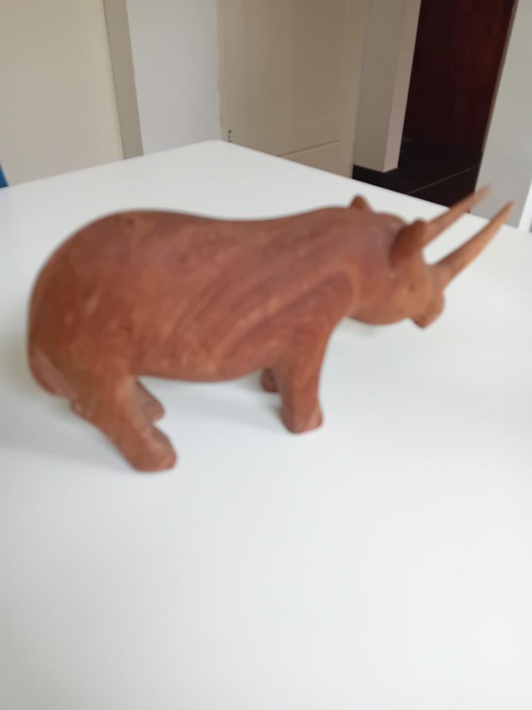 Neushoorn, Ophalen of Verzenden, Zo goed als nieuw, Beeldje of Figuurtje