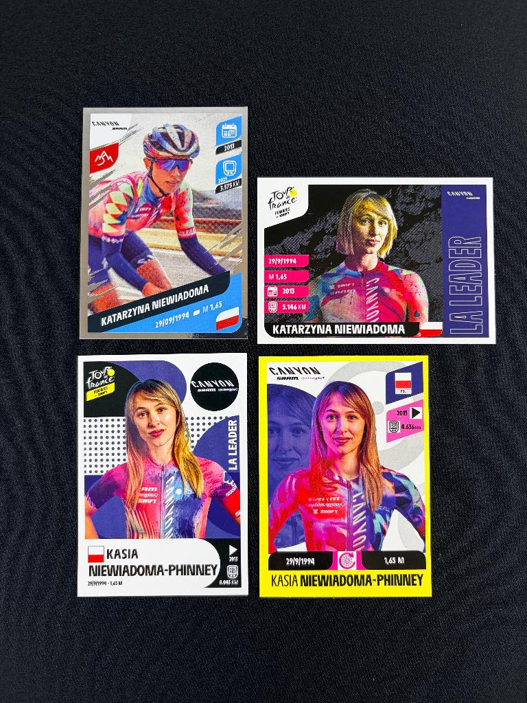 4x Kasia Niewiadoma Panini Tour de France Sticker 2026 2025, Verzenden, Zo goed als nieuw, Overige sporten, Poster, Plaatje of Sticker