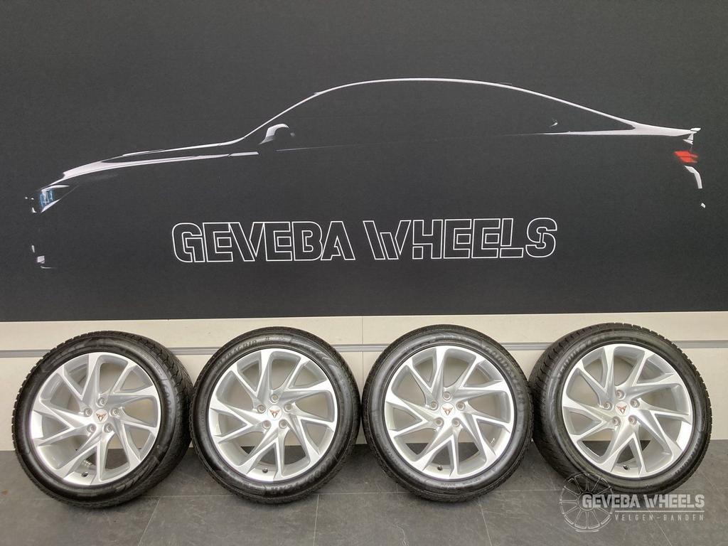 18” originele Cupra Formentor velgen + winterbanden 5x112, 18 inch, -, -, Banden en Velgen