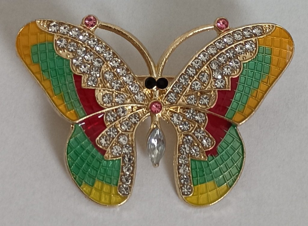 Vlinder broche, Overige materialen, 4 tot 7 cm, Overige kleuren, Nieuw