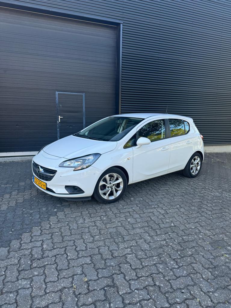 Opel Corsa 1.0T 66KW/90PK 5D 2015 Wit, Auto's, Voorwielaandrijving, Stof, Origineel Nederlands, 1200 kg