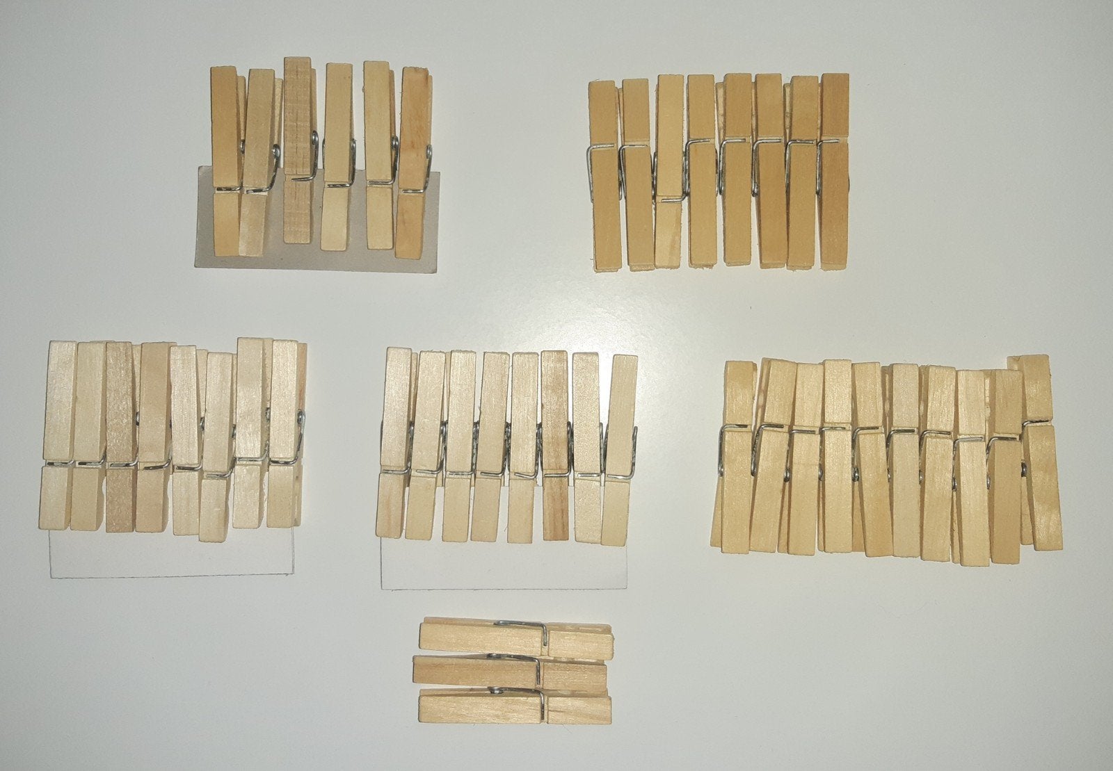 Houten wasknijpers, Ophalen, 1:50 of kleiner