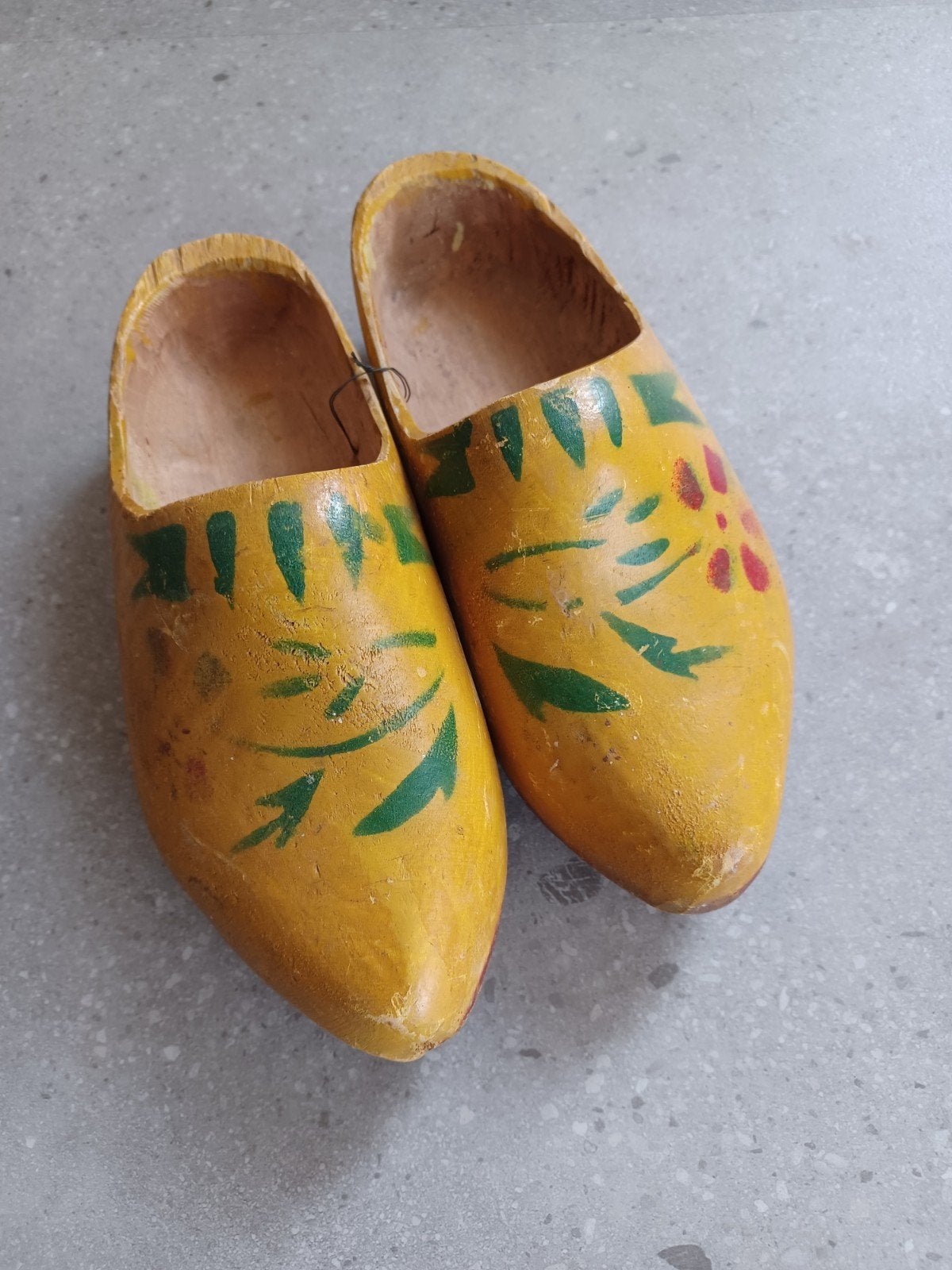 Vintage Brocante Folklore Houten Klompen L20 cm, Antiek en Kunst, Ophalen of Verzenden