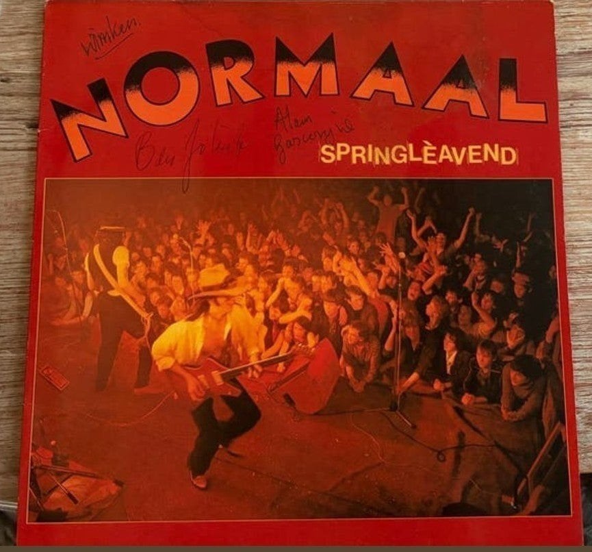 Normaal LP Springlèavend met 3 handtekeningen, Cd's en Dvd's, Ophalen of Verzenden, 12 inch