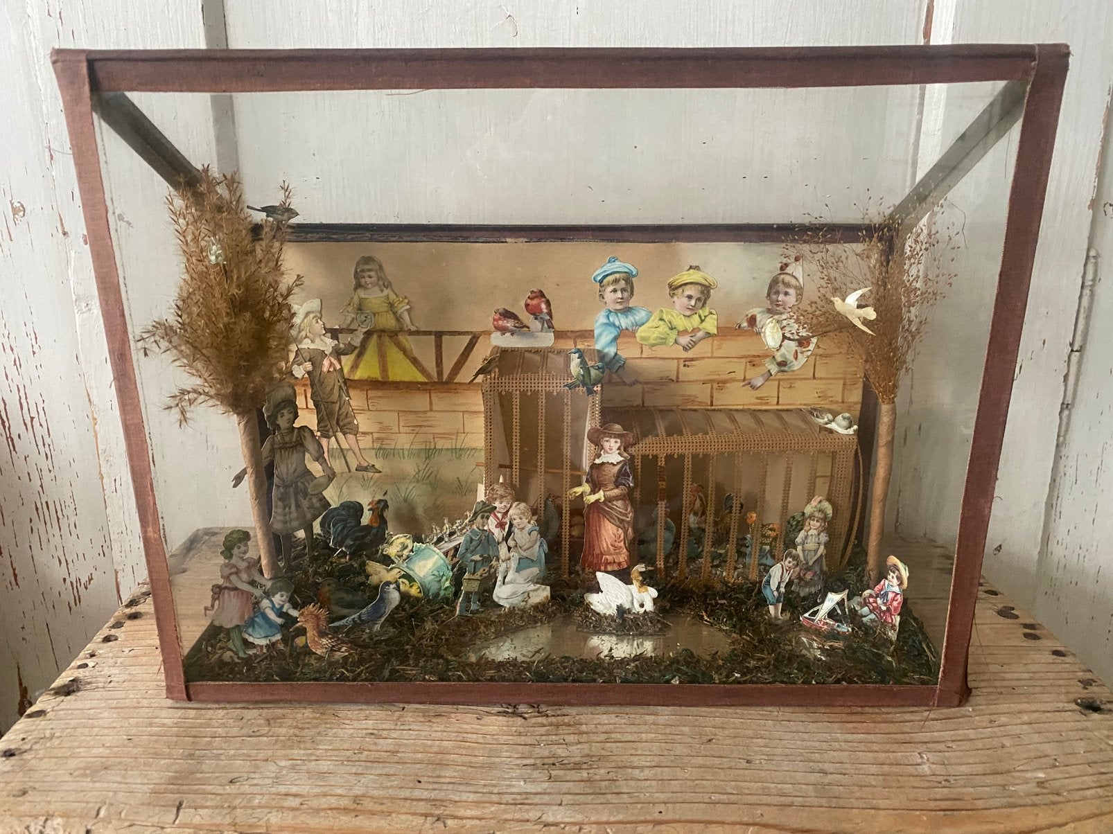Victoriaans diorama  kijkkastje, Antiek en Kunst, Ophalen