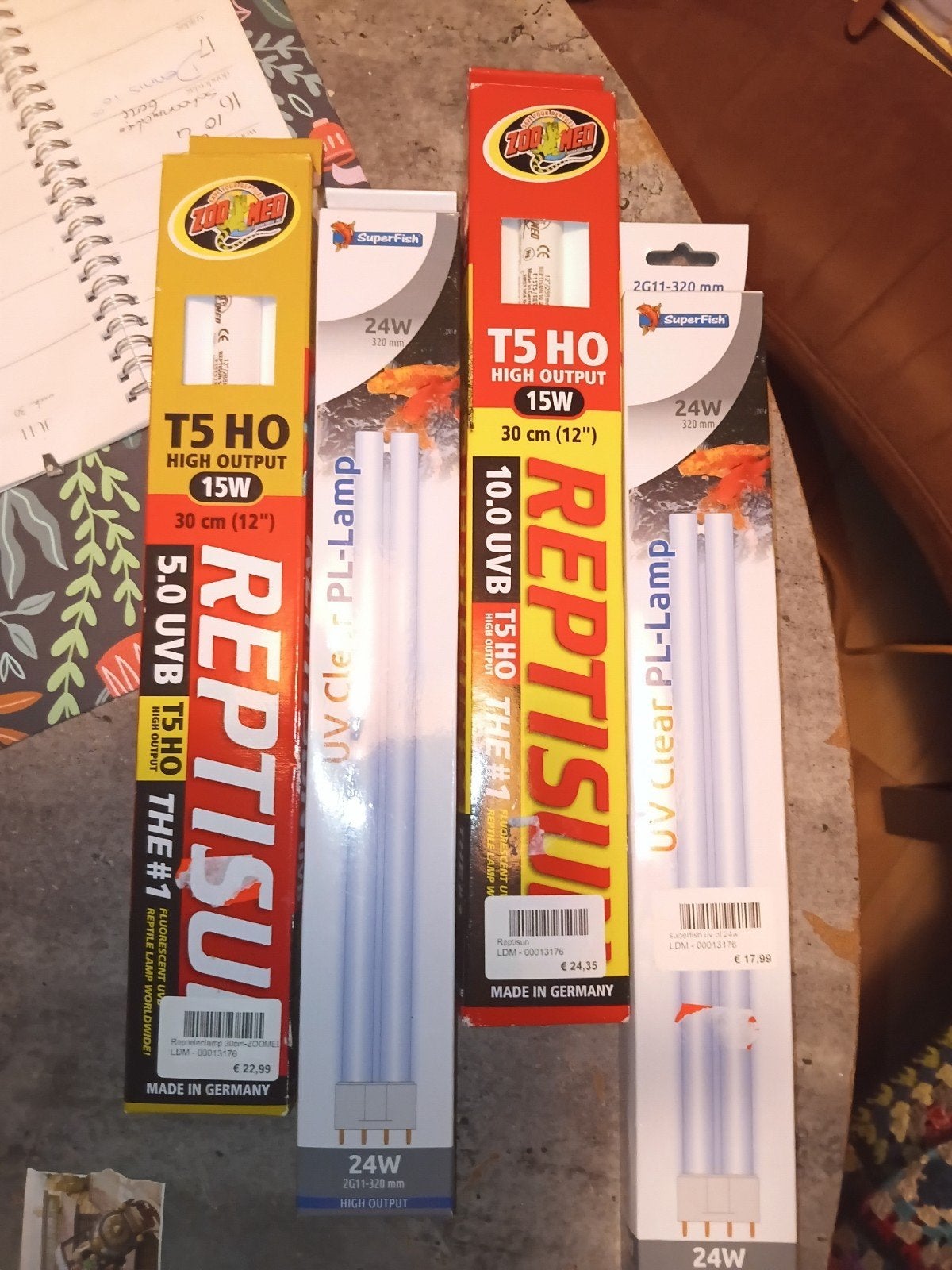 4 aquarium lampen, Ophalen of Verzenden, Nieuw