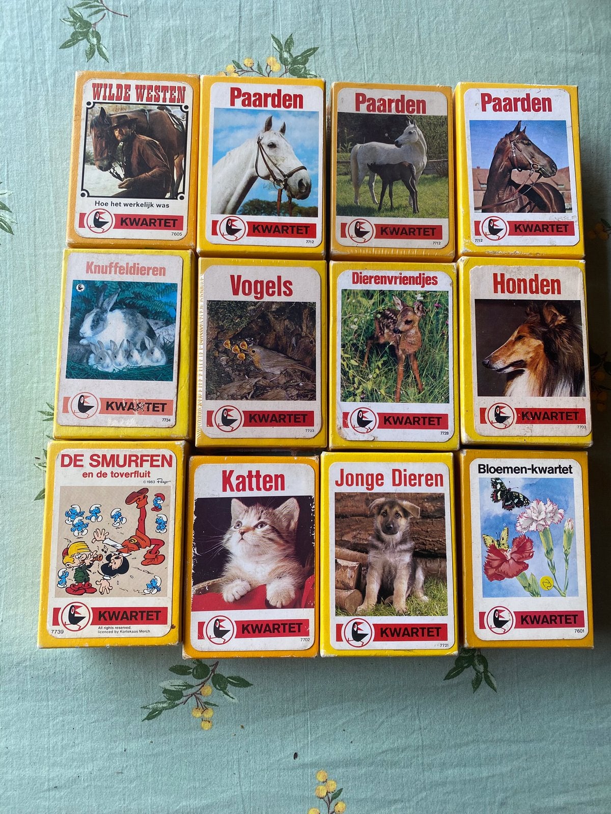 Kwartetspellen van de Raaf,12x,Ottemaier Benelux,dieren, Ophalen of Verzenden, Gebruikt, Kwartet(ten)