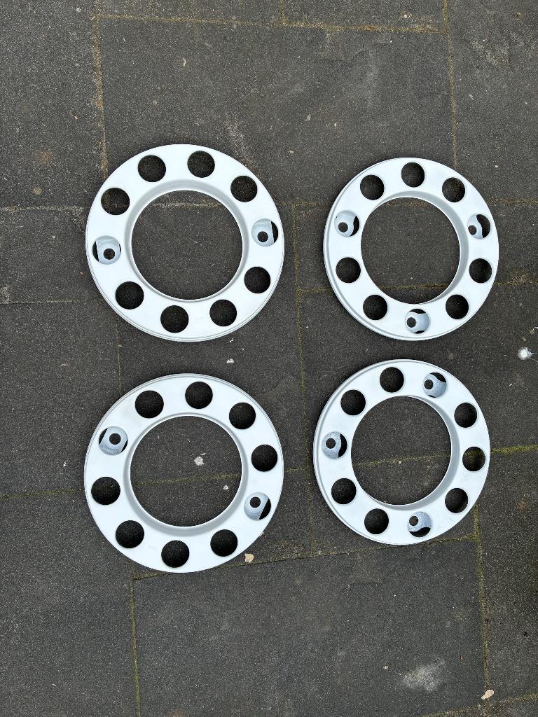 4 witte wielringen, Auto-onderdelen, Ophalen, Gebruikt, Overige merken, Carrosserie en Plaatwerk