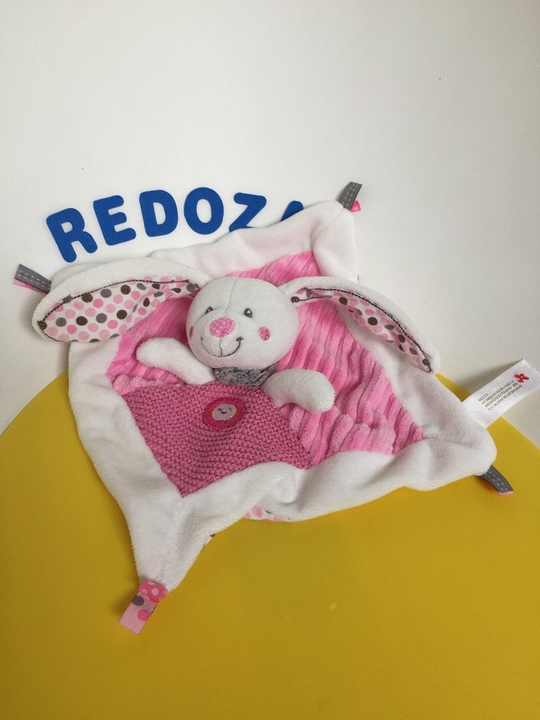 K2164 nicotoy doekje konijn roze, Ophalen of Verzenden, Zo goed als nieuw, Konijn