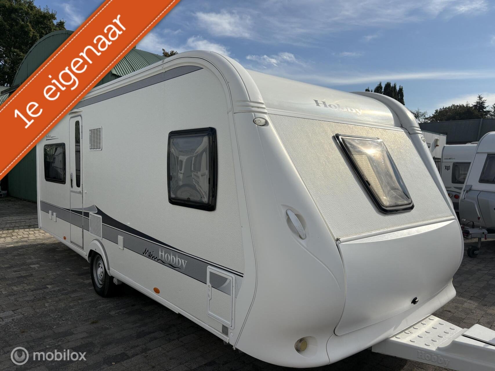 Hobby 560 CFE Excellent Voortent, Mover, Fietsenrek, Harald-Striewski-Straße 15 24787 Fockbek, Duitsland, Hobby, 7 tot 8 meter