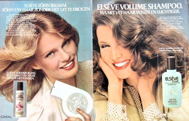 8 vintage advertenties reclames haar producten 80-81 kapper, Ophalen of Verzenden, Gebruikt, Overige typen