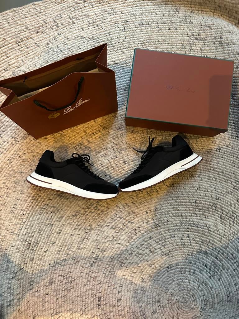 Loro Piana Sneakers Maat 44 Zwart Zo Goed Als Nieuw, Overige typen, Zwart, Overige maten, Ophalen of Verzenden