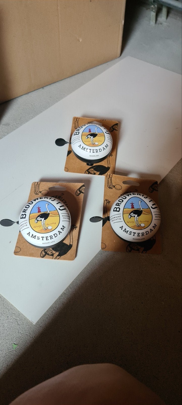 Fietsbellen Brouwerij 't IJ - 3 stuks, Fietsen en Brommers, Ophalen of Verzenden