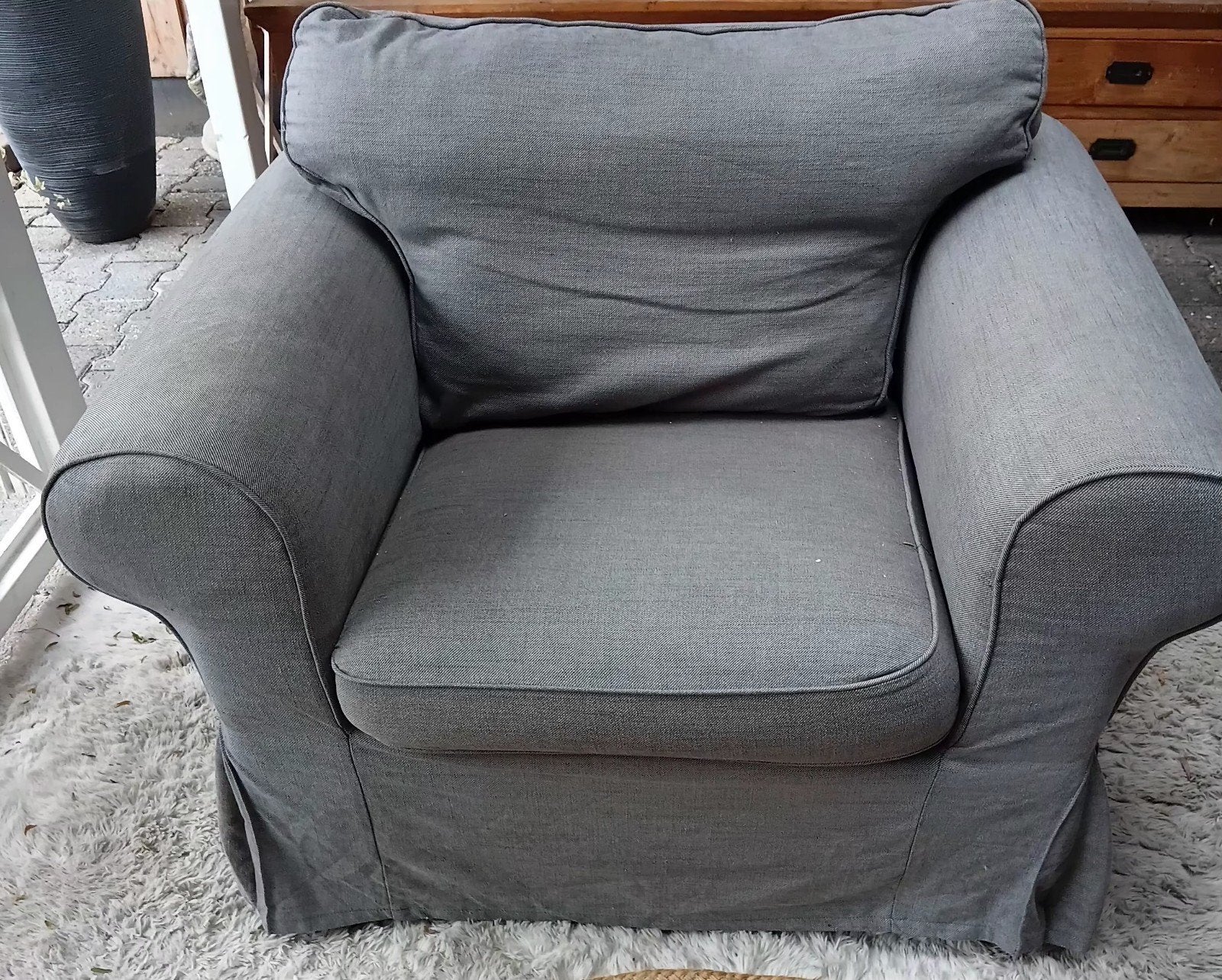 heerlijke stoel van Ikea, Huis en Inrichting, Ophalen, Gebruikt, Minder dan 75 cm, Landelijk