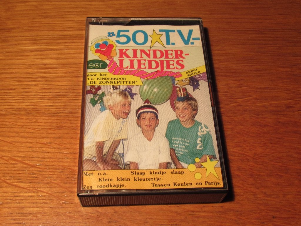 50 T.V.-Kinderliedjes cassettebandje, Cd's en Dvd's, Cassettebandjes, Verzenden, Kinderen en Jeugd, 1 bandje, Zo goed als nieuw