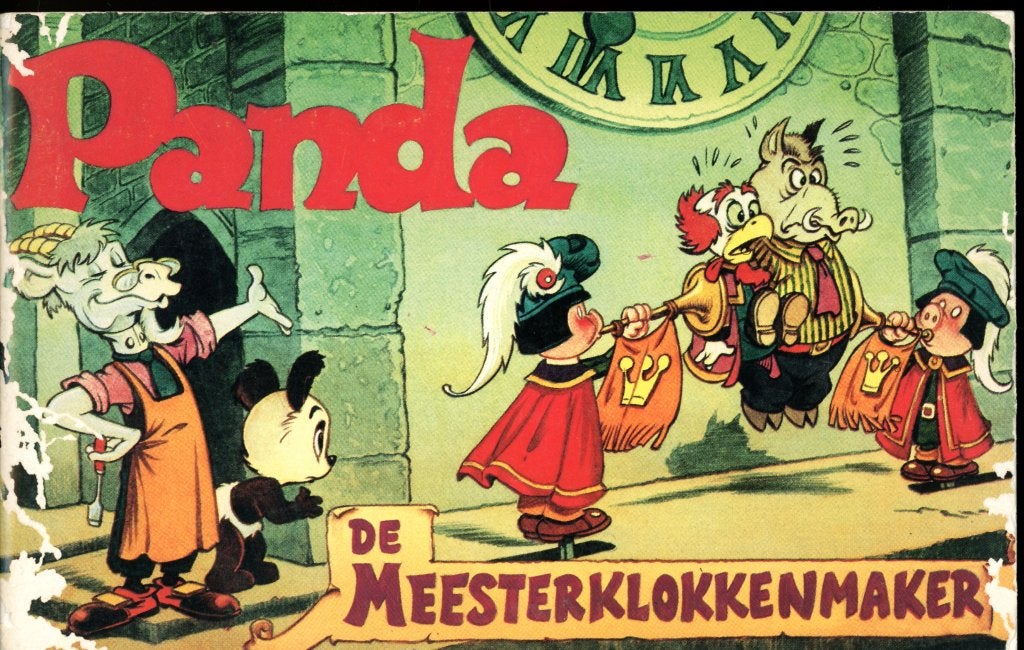 Panda en de meesterklokkenmaker (1972) – Marten Toonder, Gelezen, Marten Toonder, Eén stripboek, Ophalen of Verzenden
