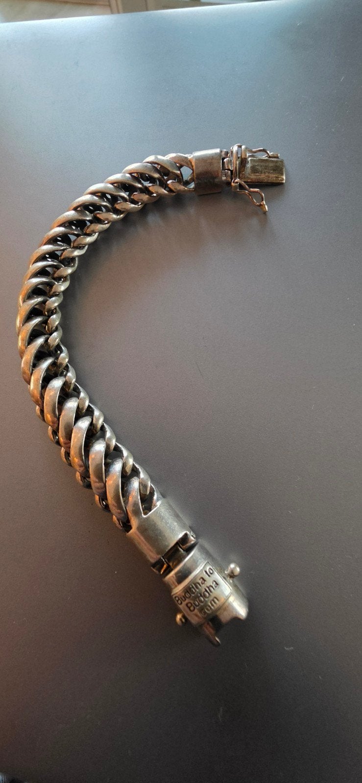 Buddha to Buddha armband 925 zilver – 88 gram – 21 cm, Ophalen of Verzenden, Zilver, Zilver