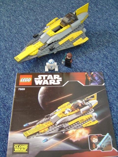 Lego Star Wars 7669 Anakin´s Jedi starfighter uit 2008!, Ophalen of Verzenden, Zo goed als nieuw, Actiefiguurtje