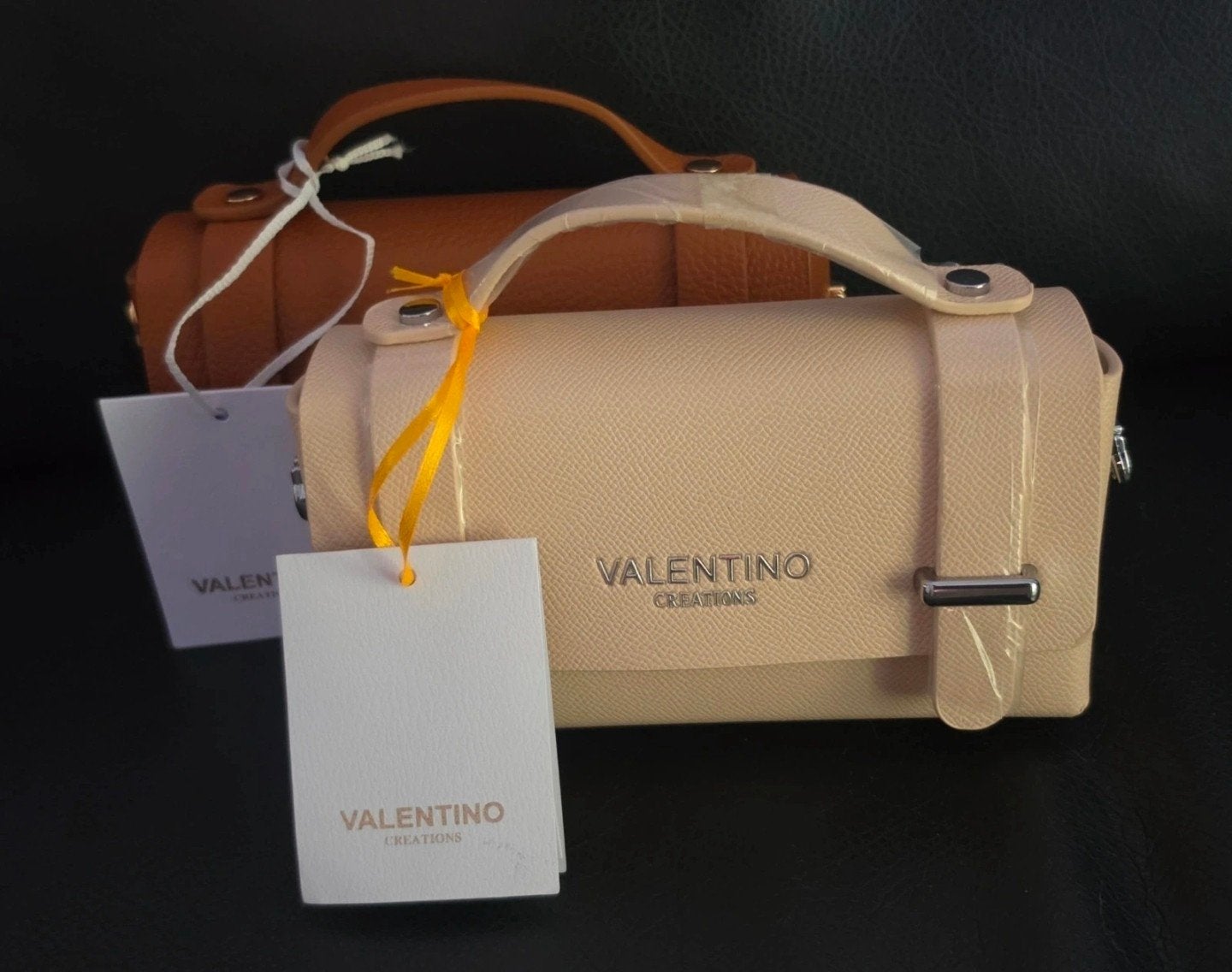 Valentino Creations Mini Bag - Beige met Zilveren Details, Ophalen of Verzenden, Nieuw, Beige