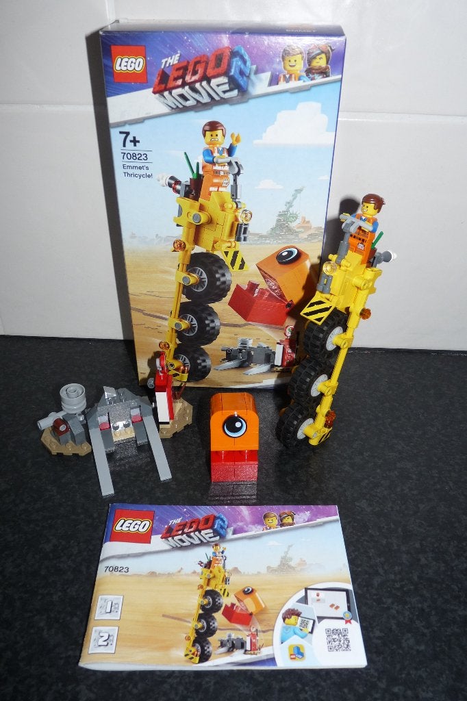 als nieuw Lego Movie 2 70823 Emmet's driewieler, Inclusief instructies, Overige thema's, Lego, Ophalen of Verzenden