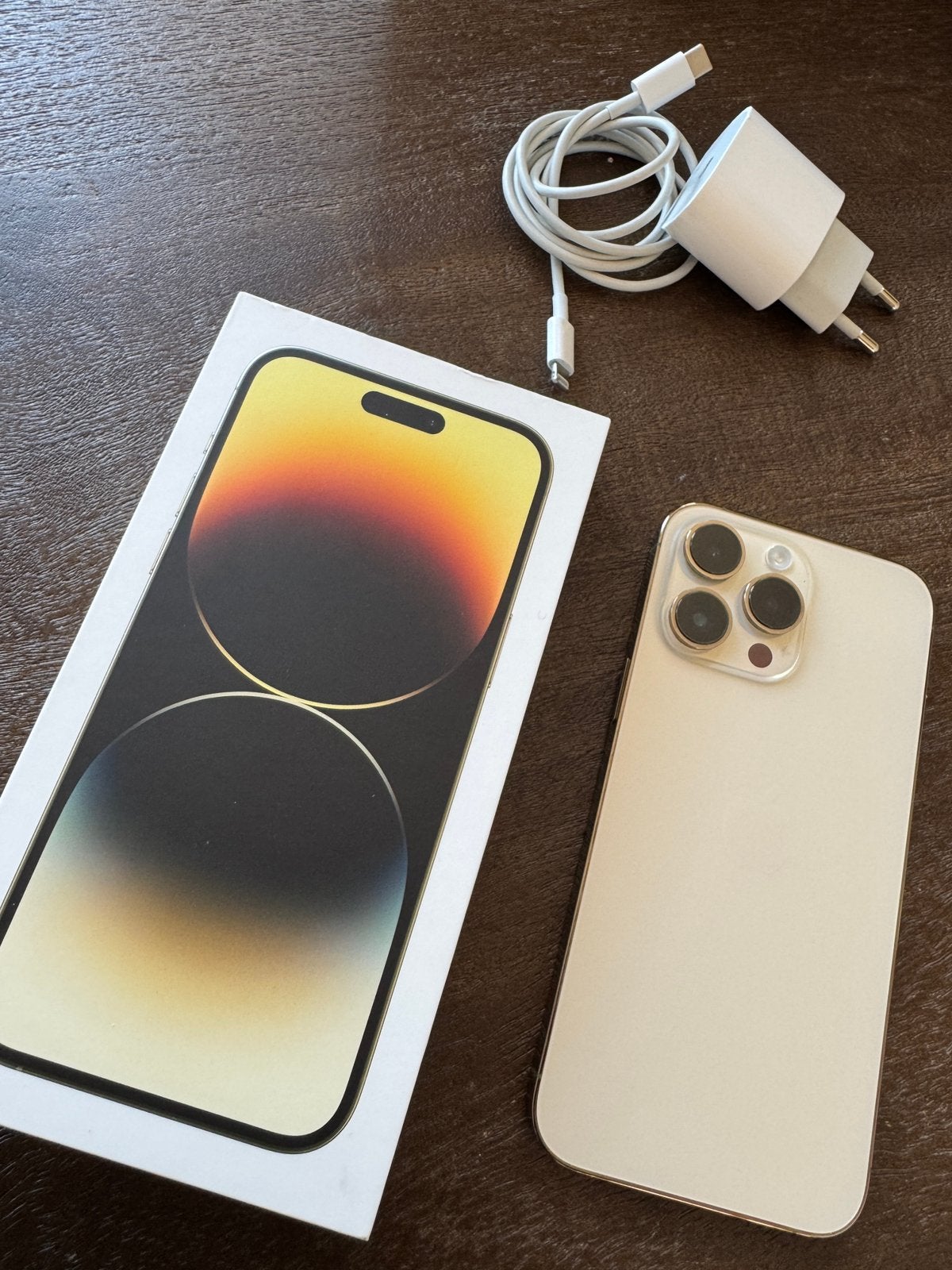 iPhone 14 Pro Max Goud - Uitstekende staat, Ophalen, 128 GB, Zo goed als nieuw, Zonder simlock