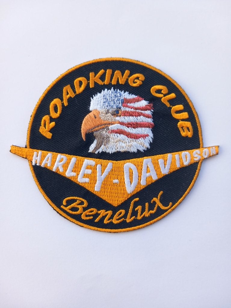 Harley Davidson Roadking club Benelux patch badge opnaai, Ophalen of Verzenden, Nieuw, Motoren